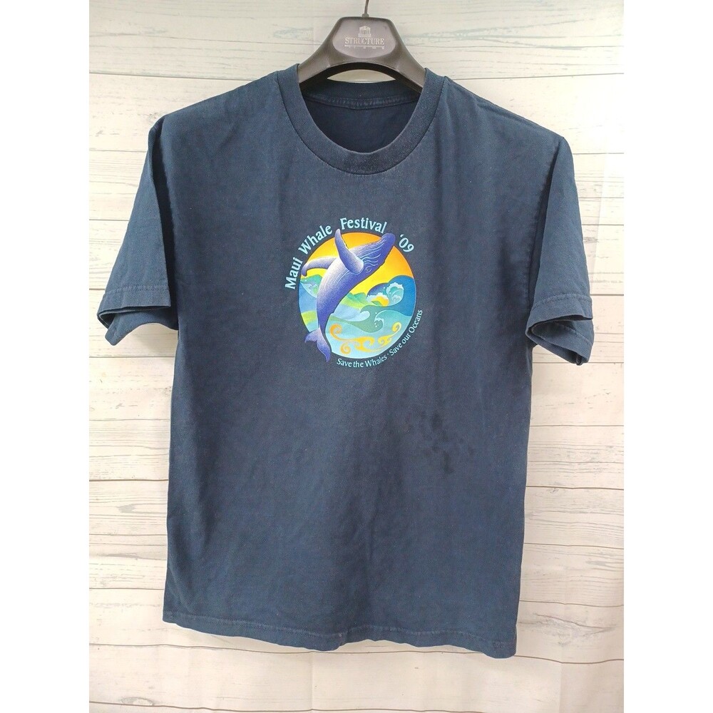 Maui Whale Festival 09 Save The Oceans Shirt Whale Day Celebration L/XL
